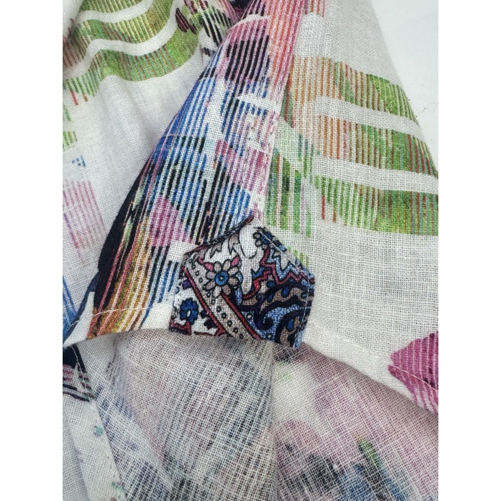 NWT Robert Graham CALDWELLS Linen Cotton Blend Watercolor Button Shirt XS $198 - Picture 9 of 13